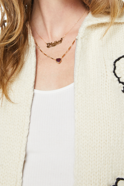 The Cropped Raquette Cardigan