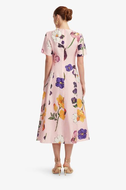 Caroline Short Sleeve Midi Dress