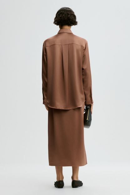 Pacia Satin Maxi Skirt