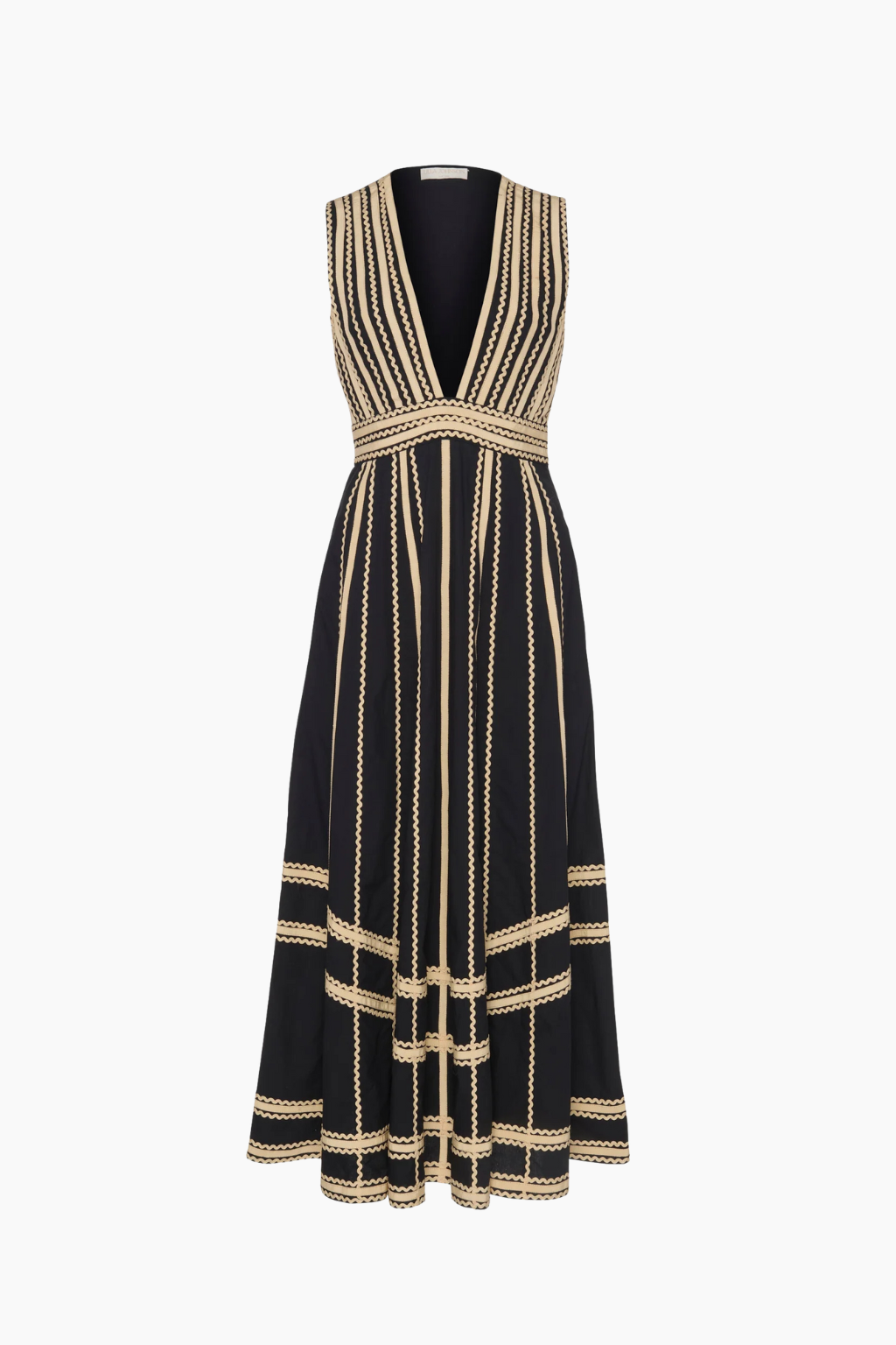 Palermo Deep V Midi Dress