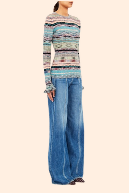 Maci Long Sleeve Knit Pullover