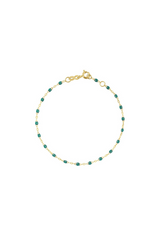 Classic Gigi Yellow Gold 6'7" Bracelet - Emerald