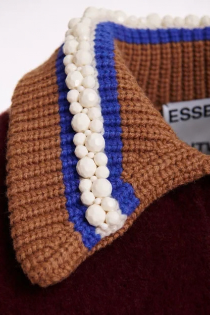 Kamore Knit Jacket With Collar