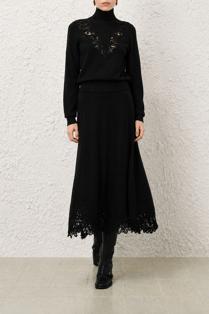 Valiant Merino Lace Skirt