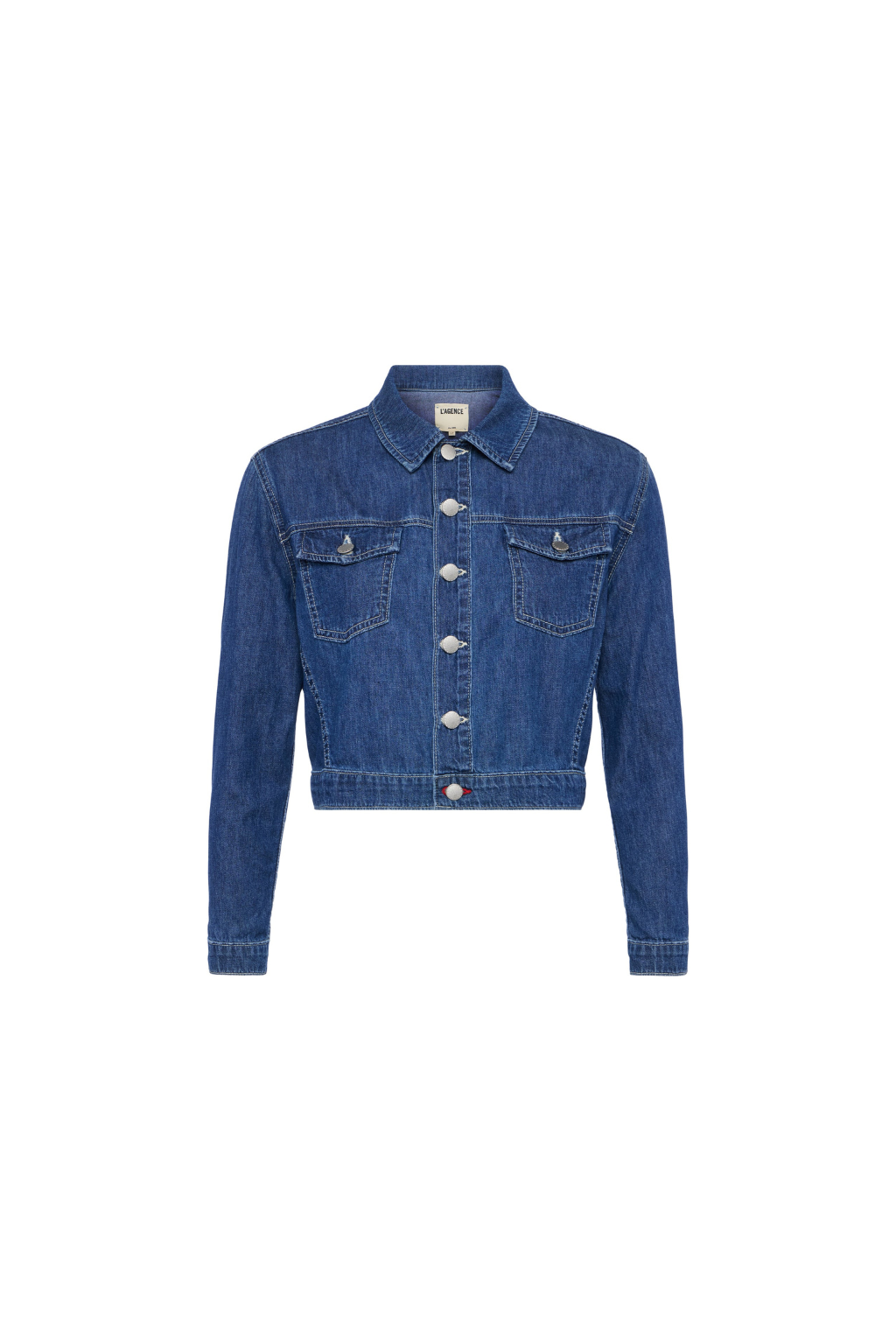 ジャケット・アウター Deuxieme Classe Cropped Denim Jacket L'AGENCE Koda Crop Denim Jacket | Saks Fifth Avenue