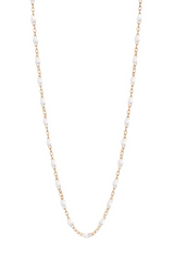 Classic Gigi Rose Gold 16.5" Necklace - White