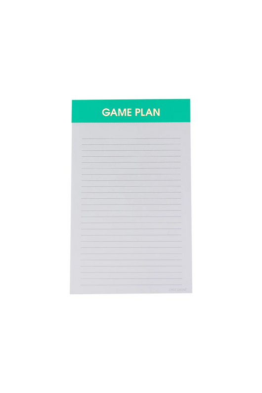 Game Plan Notepad