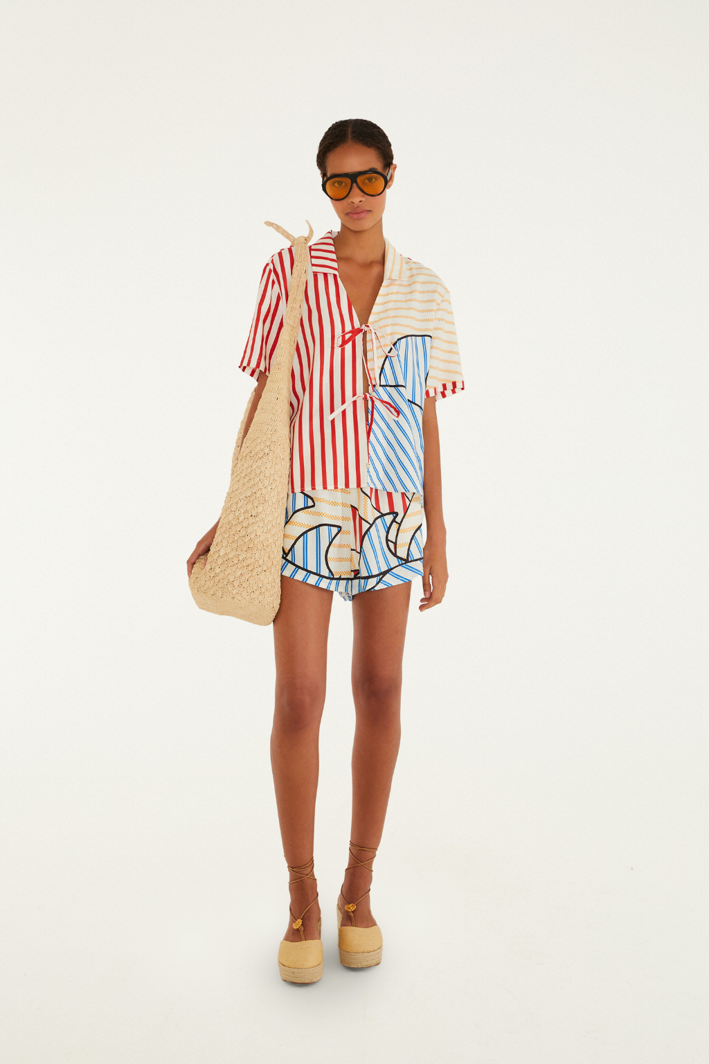 Navy Stripes Blouse