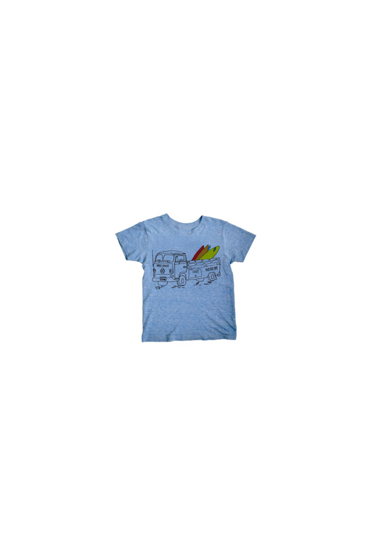 Surf Safari - Triblend Baby Tee -3/6 mos-12/18 mos