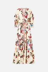Tiered Shirt Dress With Short Sleeve