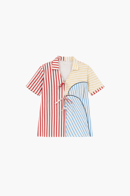 Navy Stripes Blouse