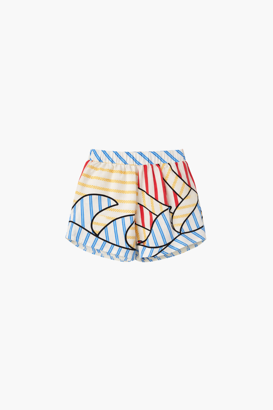 Navy Stripes Shorts
