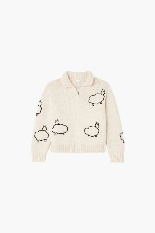 The Cropped Raquette Cardigan