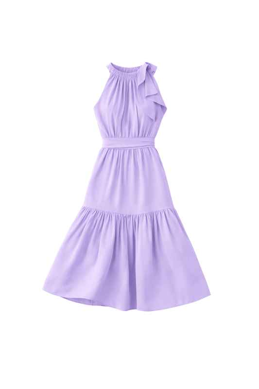 Malta Bow Tie Midi Dress