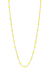 Classic Gigi Yellow Gold 16.5" Necklace - Lime