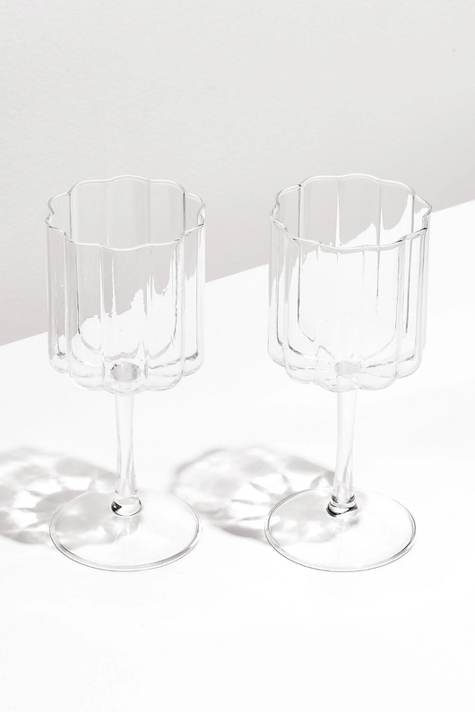 Wave Wine Glass - Set of 2