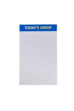 Today's Lineup Notepad