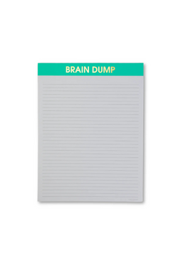 Brain Dump - Large Memo Lined Notepad