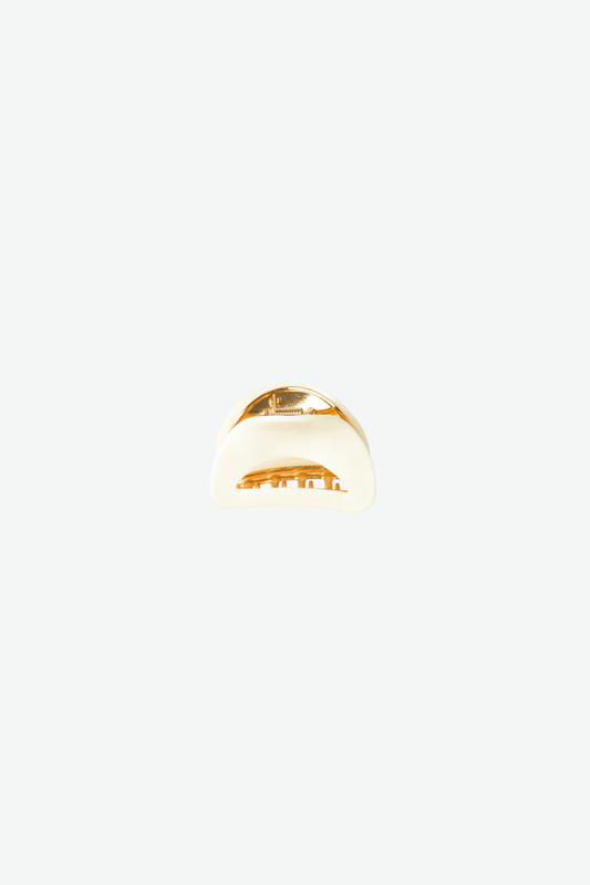 Nadia Solid Medium Curved Metal Claw Clip