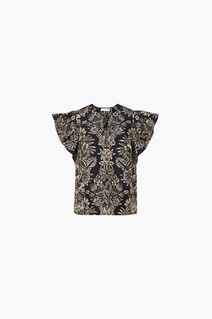 Severine Flutter Sleeve Top