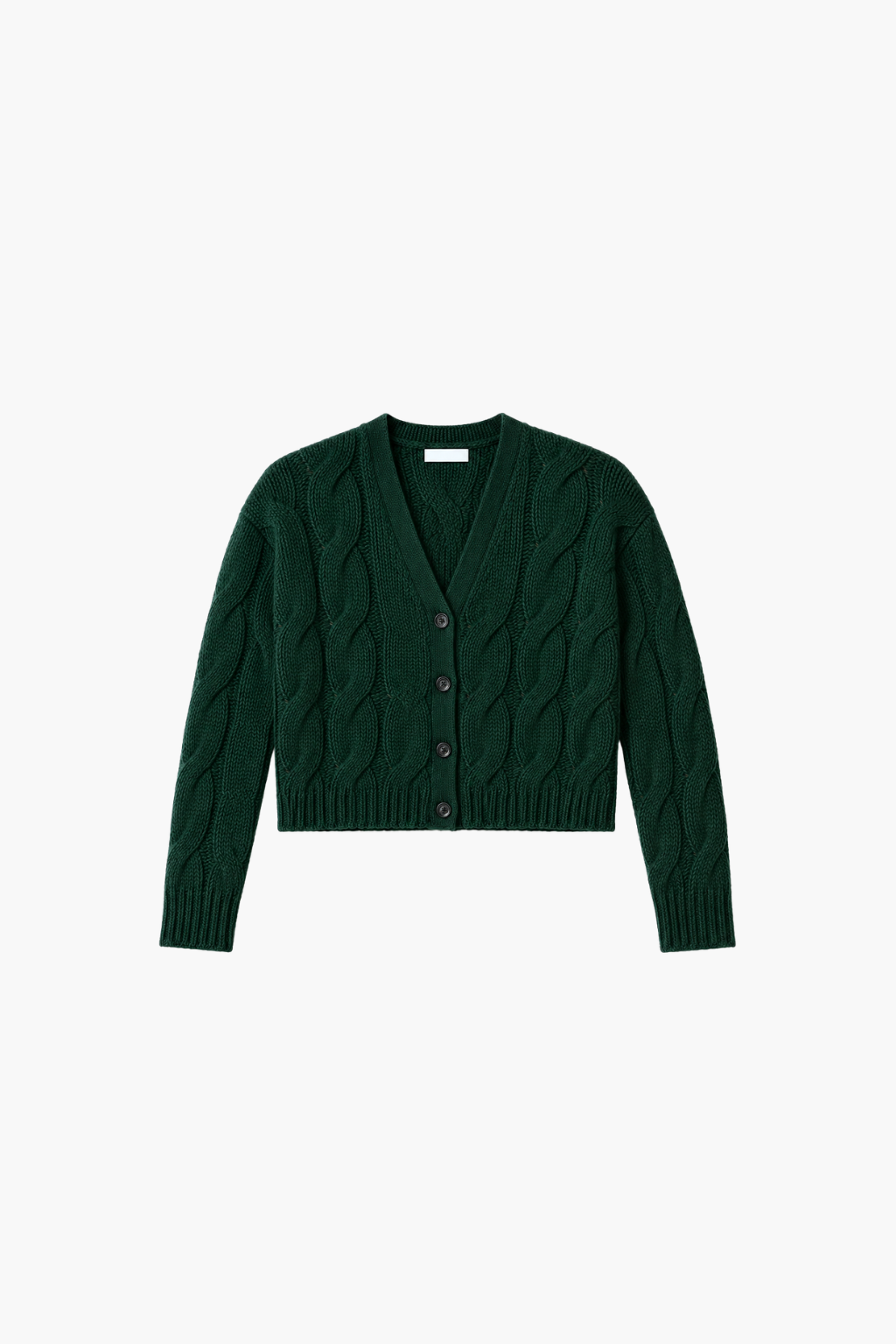 Jolie V-Neck Cropped Cable Cardigan