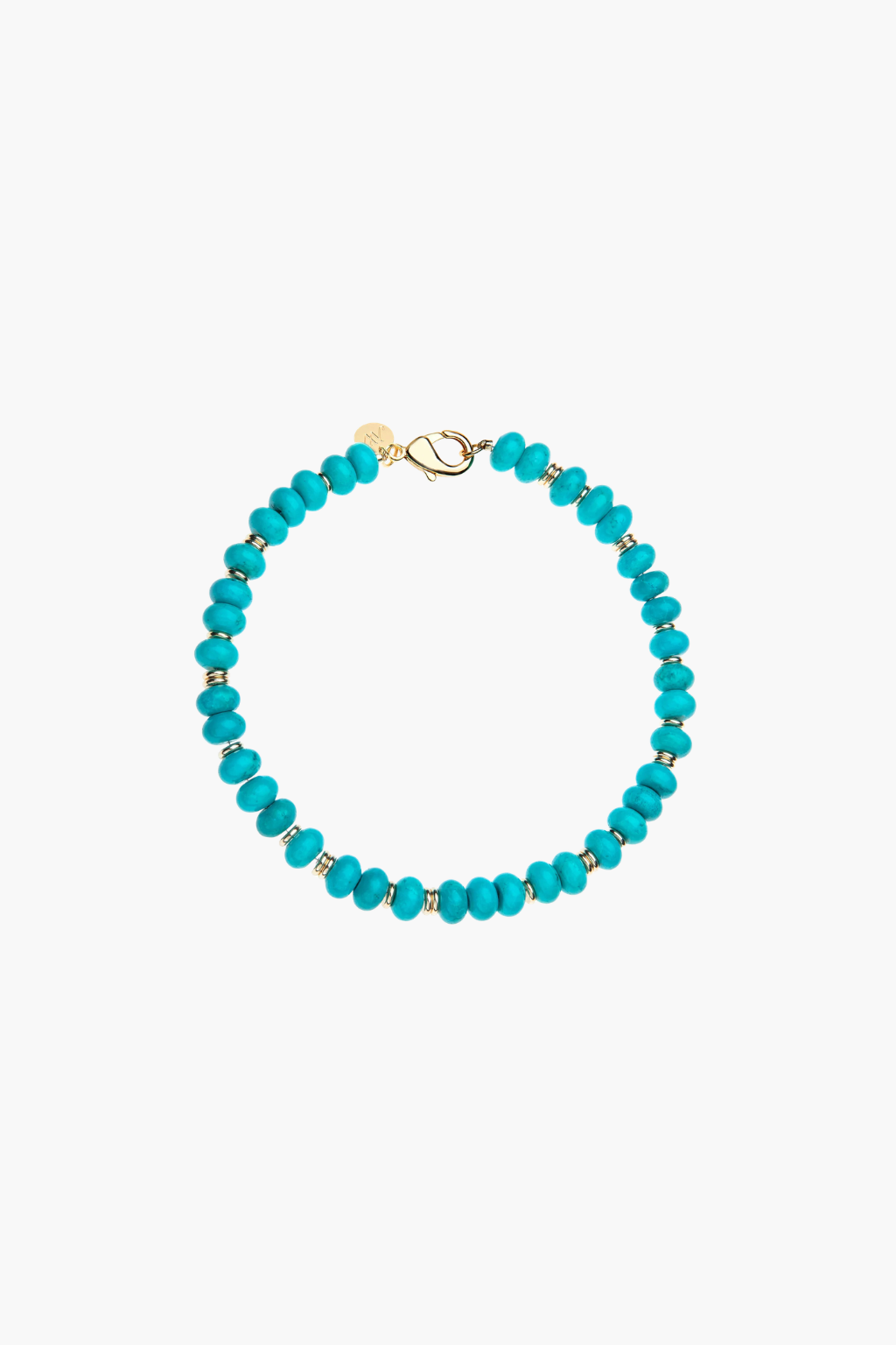 Gumdrop Beaded Necklace - Turquoise - TRAY SHOW
