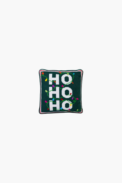 Ho Ho Ho Needlepoint Pillow