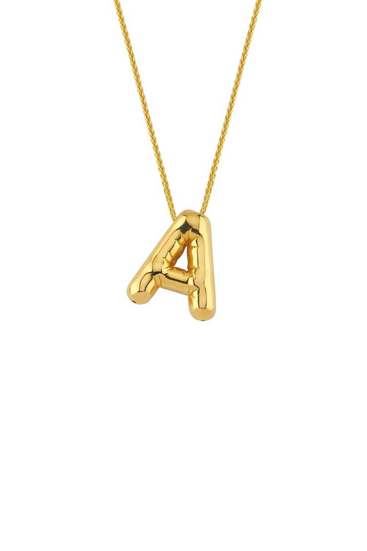 Letter Balloon Initial Necklace