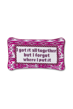 Got It All Together Needlepoint Pillow